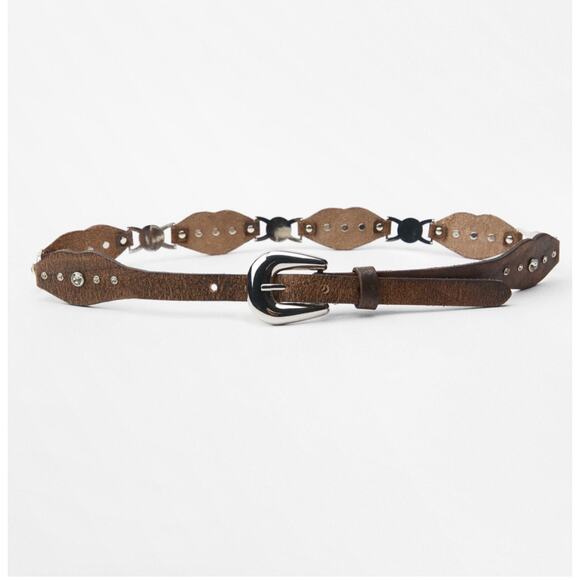 Zara Accessories - NWT-zara- DIAMOND SHAPED JEWEL BELT-30